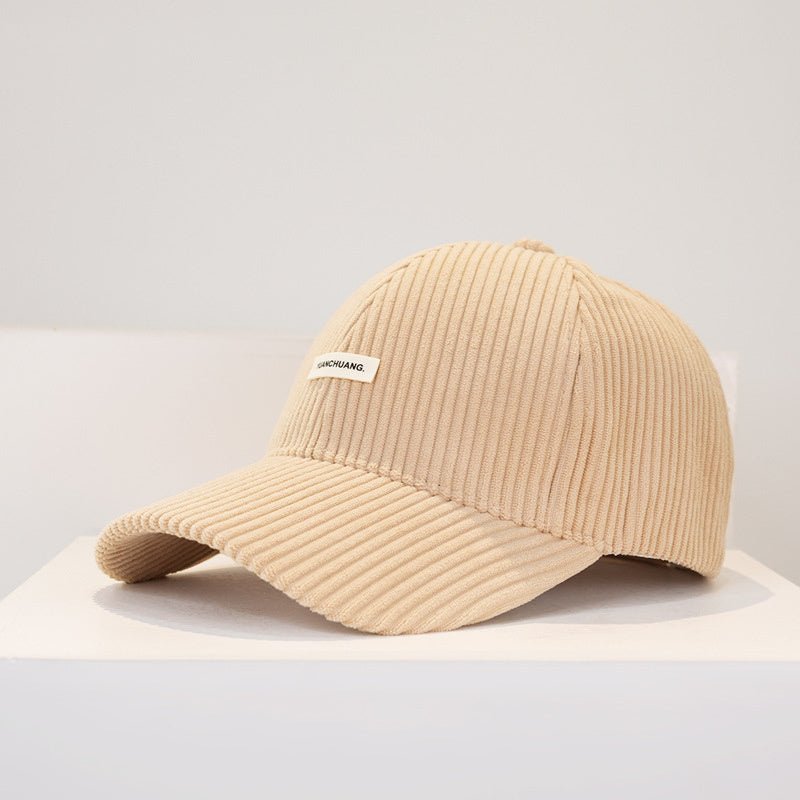 Warm Hard Top Corduroy Baseball Cap For Children - BOUTIQUEAMINESHOP.onlin