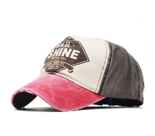 Washed cotton baseball cap Washed letters baseball cap - BOUTIQUEAMINESHOP.onlin