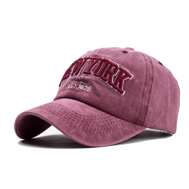 Washed cotton three - dimensional cap - BOUTIQUEAMINESHOP.onlin