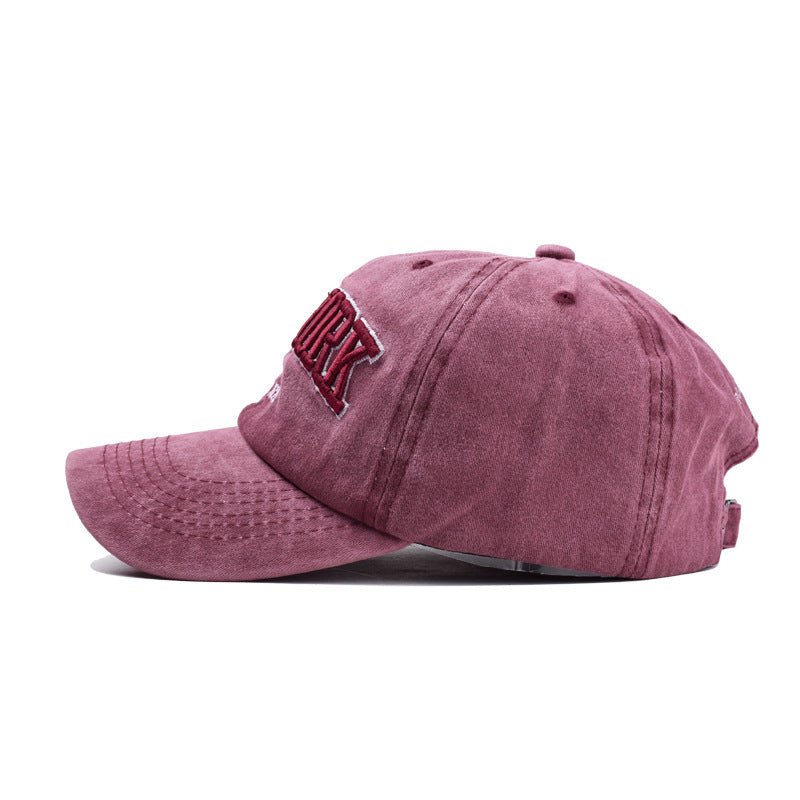 Washed cotton three - dimensional cap - BOUTIQUEAMINESHOP.onlin