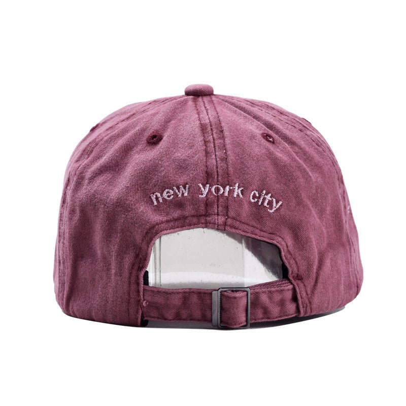Washed cotton three - dimensional cap - BOUTIQUEAMINESHOP.onlin