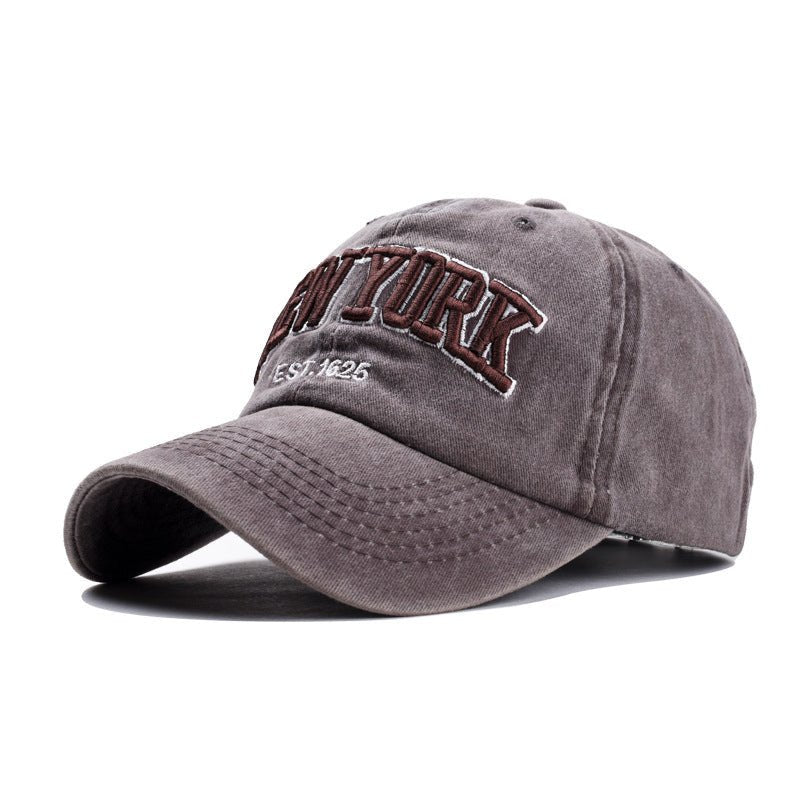 Washed cotton three - dimensional cap - BOUTIQUEAMINESHOP.onlin