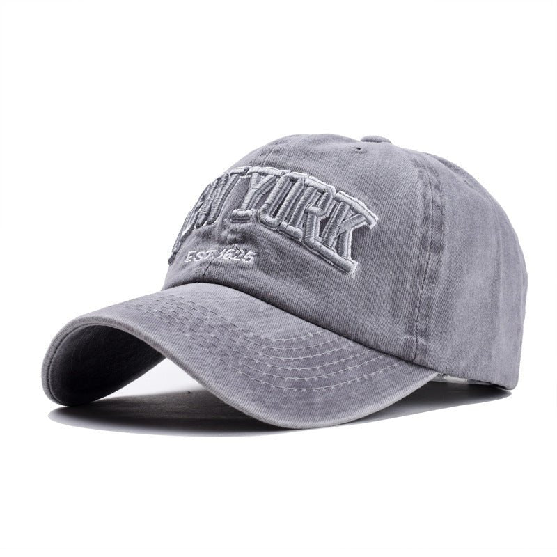 Washed cotton three - dimensional cap - BOUTIQUEAMINESHOP.onlin