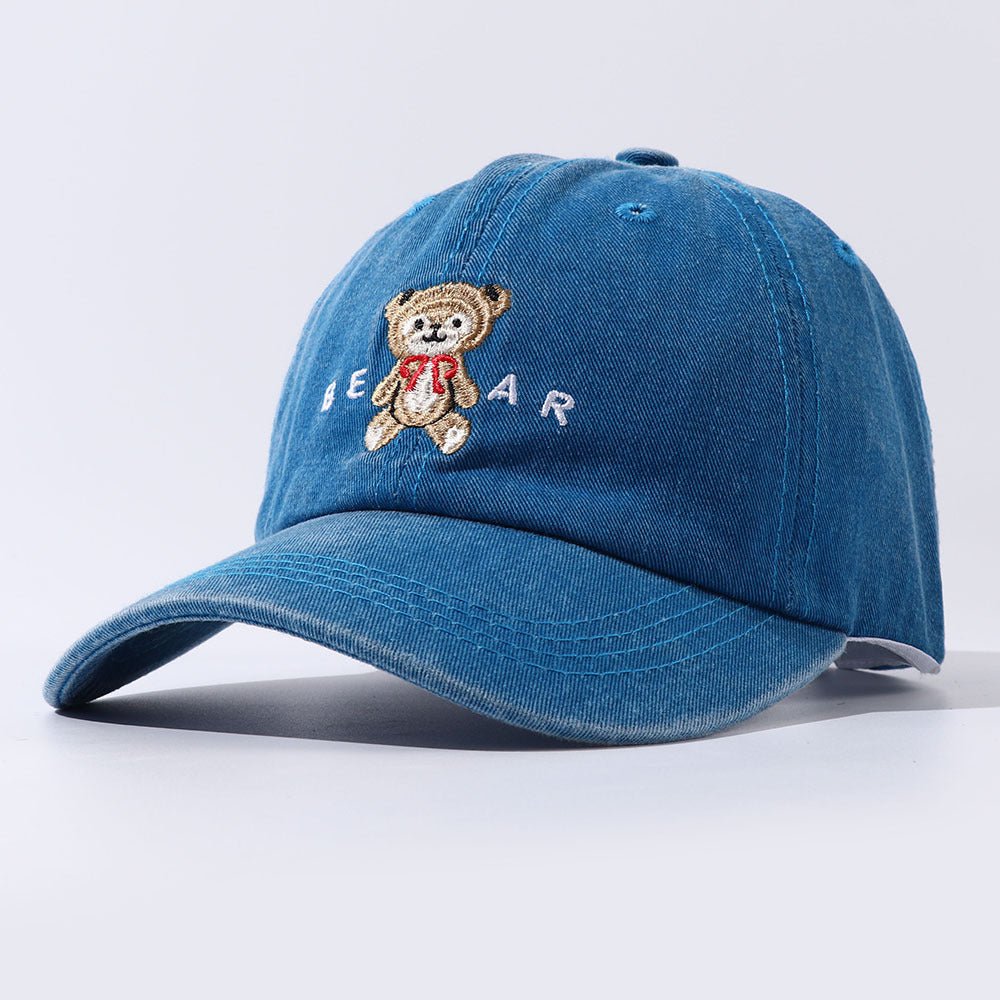 Women Cartoon Teddy Bear Embroidery Dad Hats - BOUTIQUEAMINESHOP.onlin