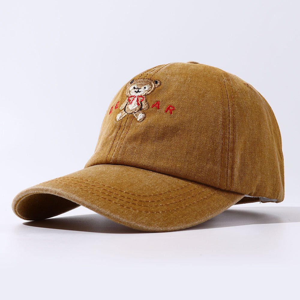 Women Cartoon Teddy Bear Embroidery Dad Hats - BOUTIQUEAMINESHOP.onlin