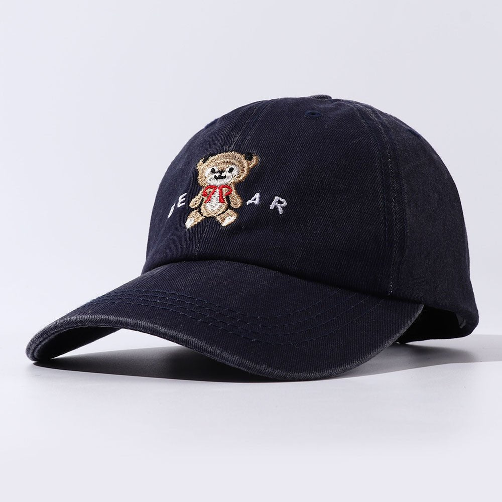 Women Cartoon Teddy Bear Embroidery Dad Hats - BOUTIQUEAMINESHOP.onlin
