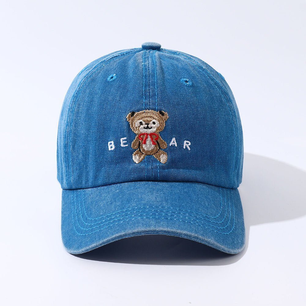 Women Cartoon Teddy Bear Embroidery Dad Hats - BOUTIQUEAMINESHOP.onlin