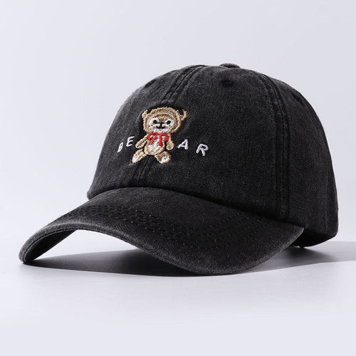 Women Cartoon Teddy Bear Embroidery Dad Hats - BOUTIQUEAMINESHOP.onlin