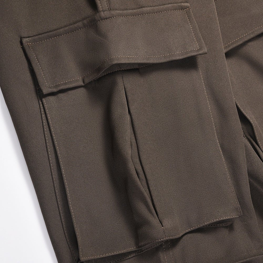 Workwear Multi - pocket Bootleg Pants Men - BOUTIQUEAMINESHOP.onlin