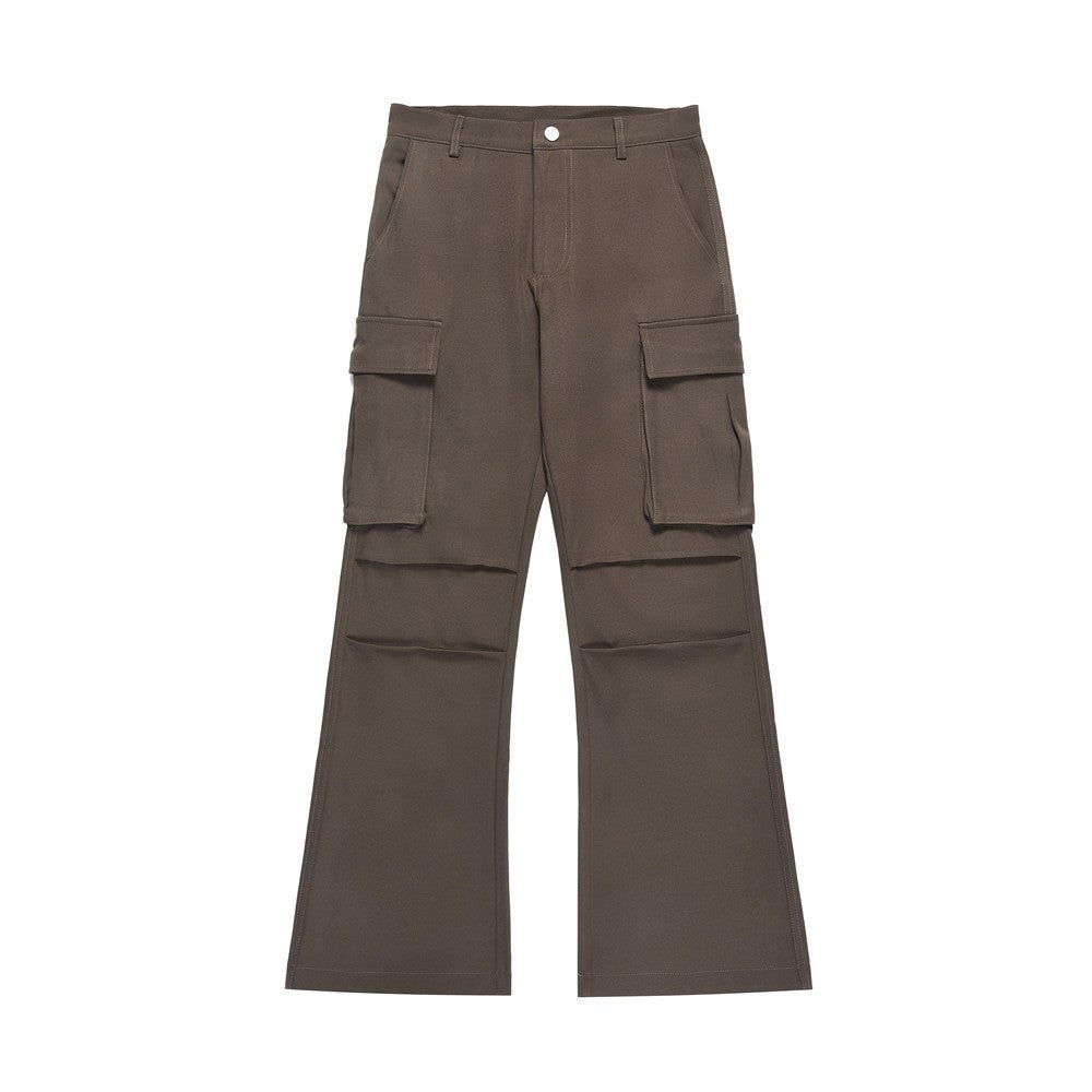 Workwear Multi - pocket Bootleg Pants Men - BOUTIQUEAMINESHOP.onlin