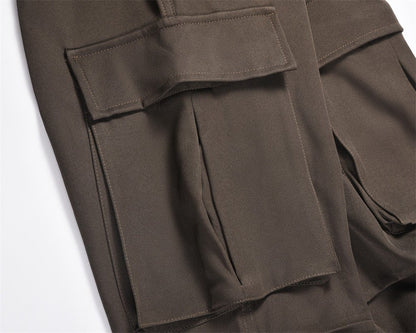 Workwear Multi - pocket Bootleg Pants Men - BOUTIQUEAMINESHOP.onlin