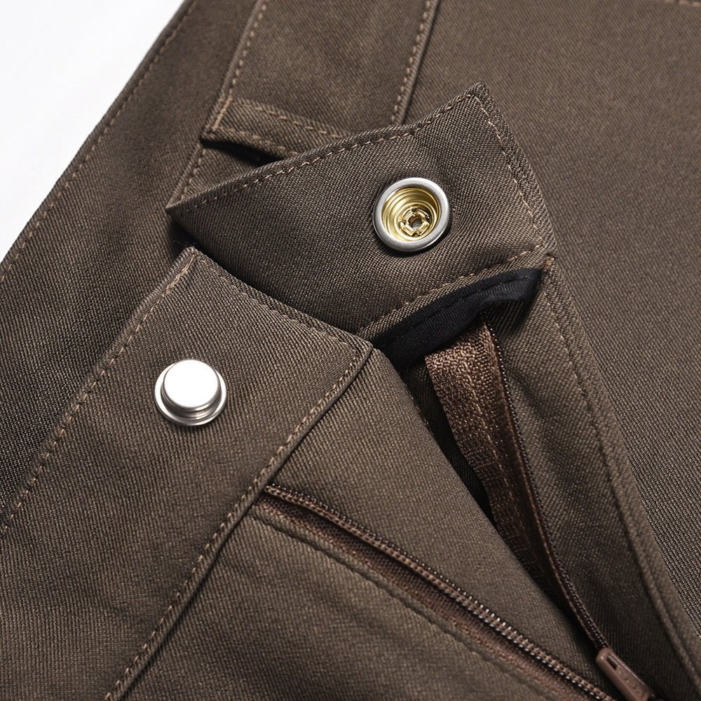 Workwear Multi - pocket Bootleg Pants Men - BOUTIQUEAMINESHOP.onlin