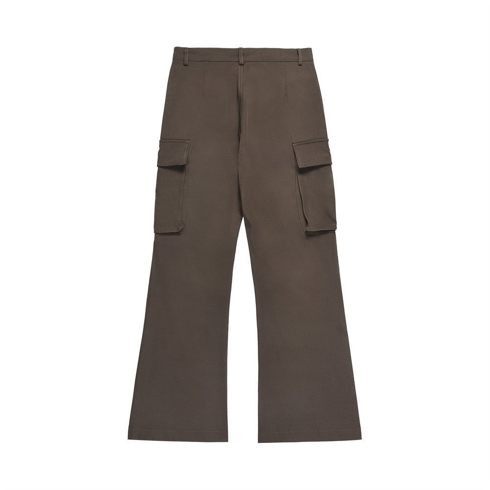 Workwear Multi - pocket Bootleg Pants Men - BOUTIQUEAMINESHOP.onlin