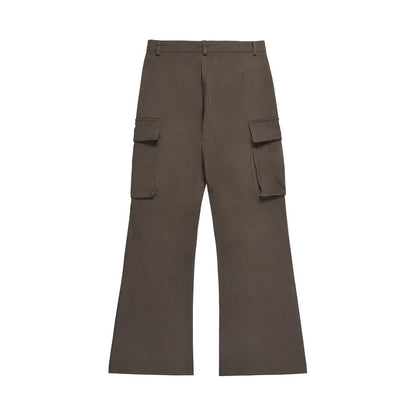 Workwear Multi - pocket Bootleg Pants Men - BOUTIQUEAMINESHOP.onlin
